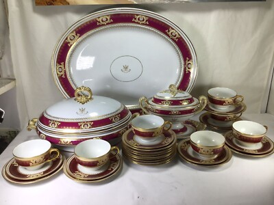 RR15 Set of 34 Antique 1925-39 LHS Bavaria Porcelain Luxurious