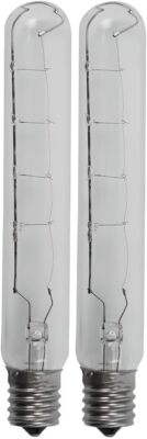 2-Pack OCS Parts T6.5 E17 Light Bulbs | E17 Base | T6.5 Shape | 40 Watt 130 Volt