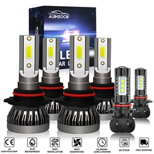 For Chrysler 300C 2005-2009 - 6X 6000K Combo LED Headlight Fog Light Bulbs Kit