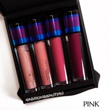 Authentic Mac Irresistibly Charming Pink 4pc Lip Gloss Gift Set Ltd Holiday Ed For Sale Online Ebay