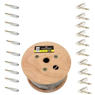 SuperFlex 500' Bulk Spool Instrument Cable w/ 10 1/4'' Reg & 10 R/A Connectors 