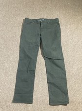 Vince Mens Five Pocket Classic Fit Casual Denim Jeans Olive Size 36 Made in USA