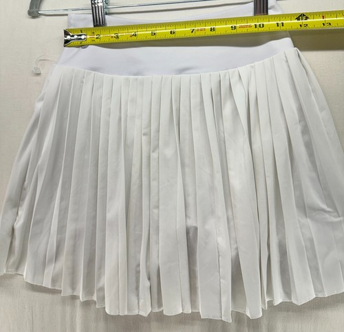 Zella Baseline White Pleated Tennis Pickle Ball Skort Youth Girls Size L 10/12 - Picture 5 of 8