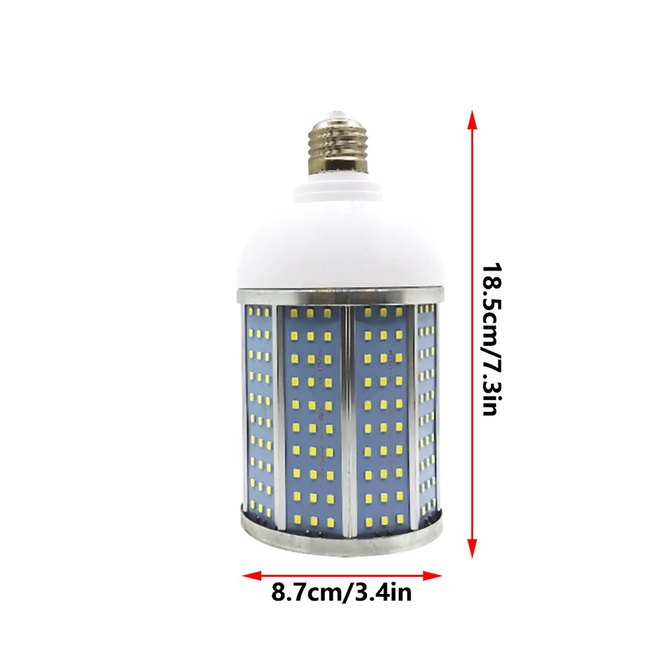 3X E26 E27 LED Corn Light Bulb 320-LEDS Chip 110V Workshop Garage Lamp 5000K 40W - Image 3 of 4