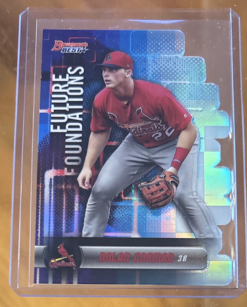 2019 Bowman's Best Nolan Gorman #FF-NG Future Foundations Die Cut Refractor