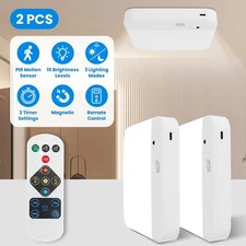 Rechargeable Motion Sensor Ceiling Light with Remote - Magnetic Wireless Ceiling