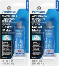 Permatex 22071 Water Pump And Thermostat RTV Silicone Gasket (5 oz.) Pack of 2