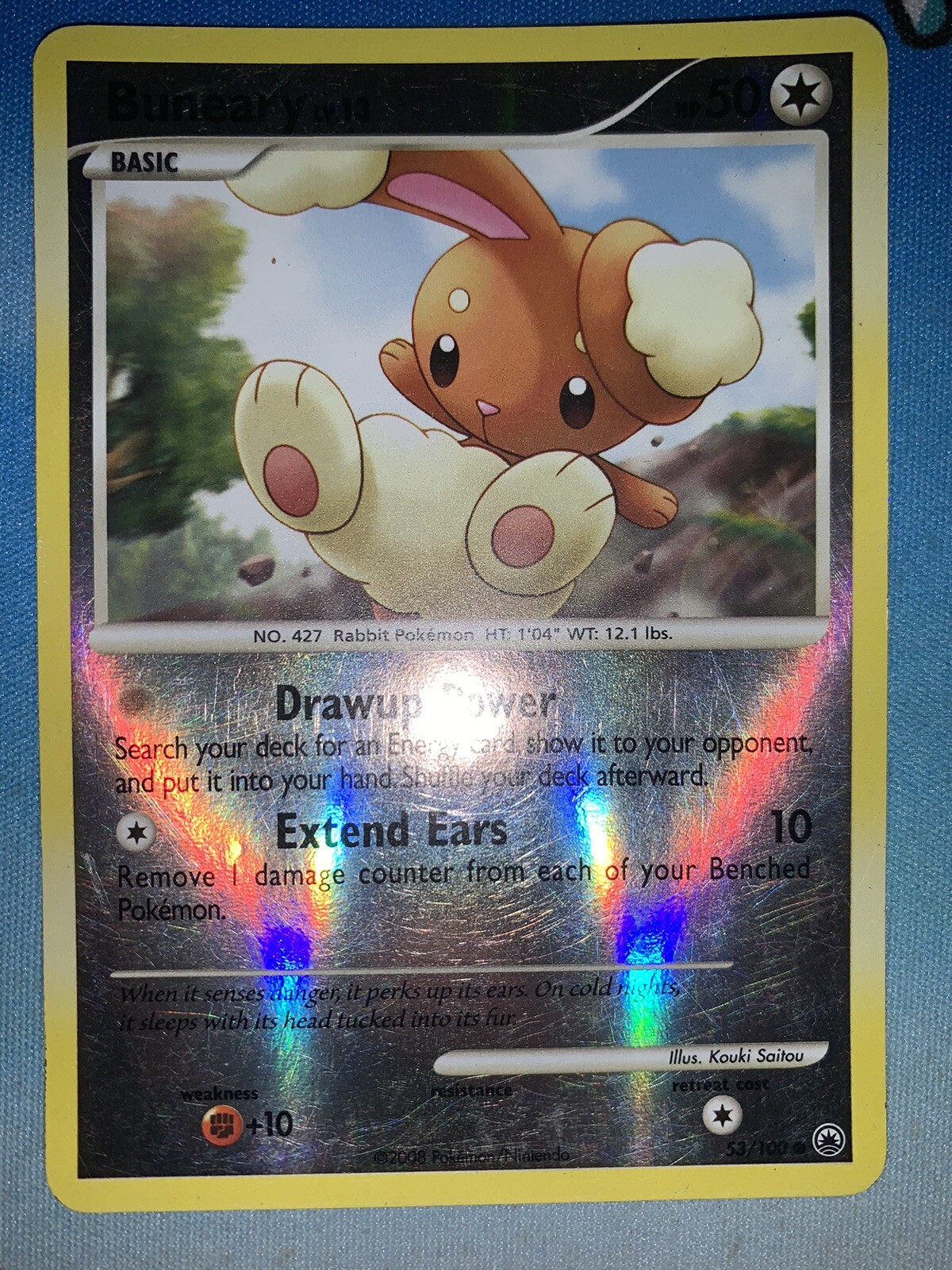 Buneary 53/100 Reverse Holo Majestic Dawn Pokémon Card