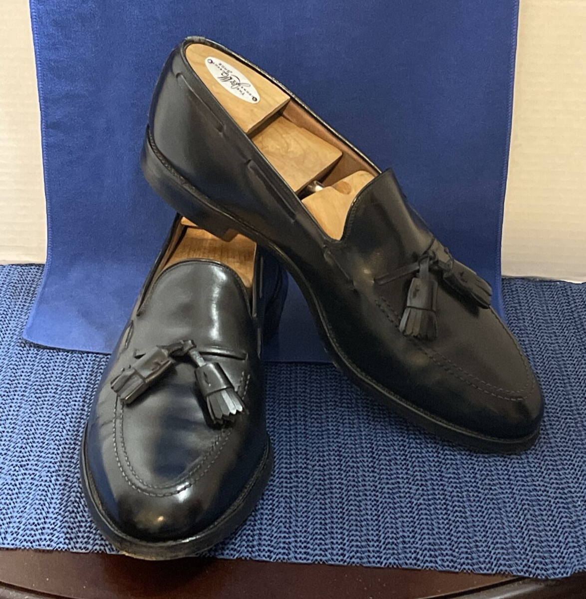 Allen Edmonds GRAYSON 8217 Black Leather Tassel Loafers Shoes Allen Edmonds GRAYSON 8217 Black Leather Tassel Loafers Shoes