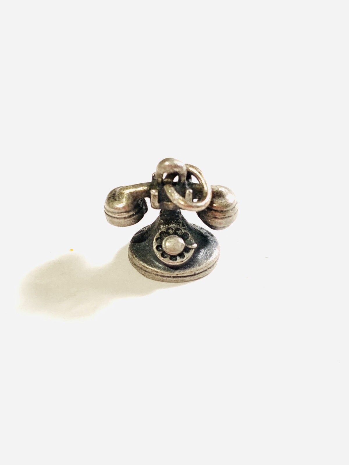 LGB Balfour Sterling Silver Vintage Rotary Phone Charm Gem