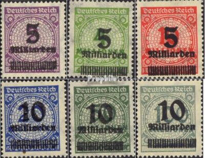 German Empire 332-337 (complete issue) unmounted mint / never