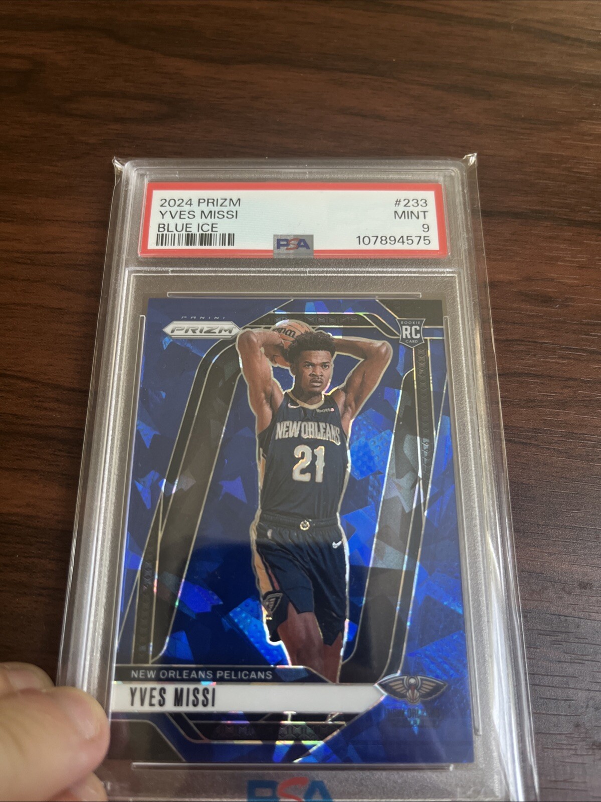 2024-25 Panini Prizm - Yves Missi #233 Blue Ice Prizm /125 (RC)