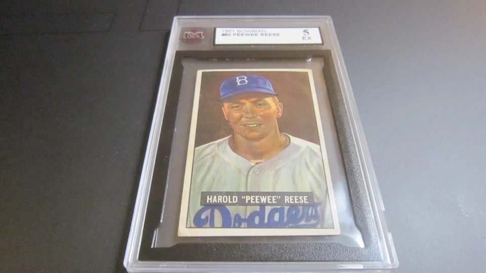 1951 Bowman Peewee Reese #80 KSA 5 - Image 3 of 4