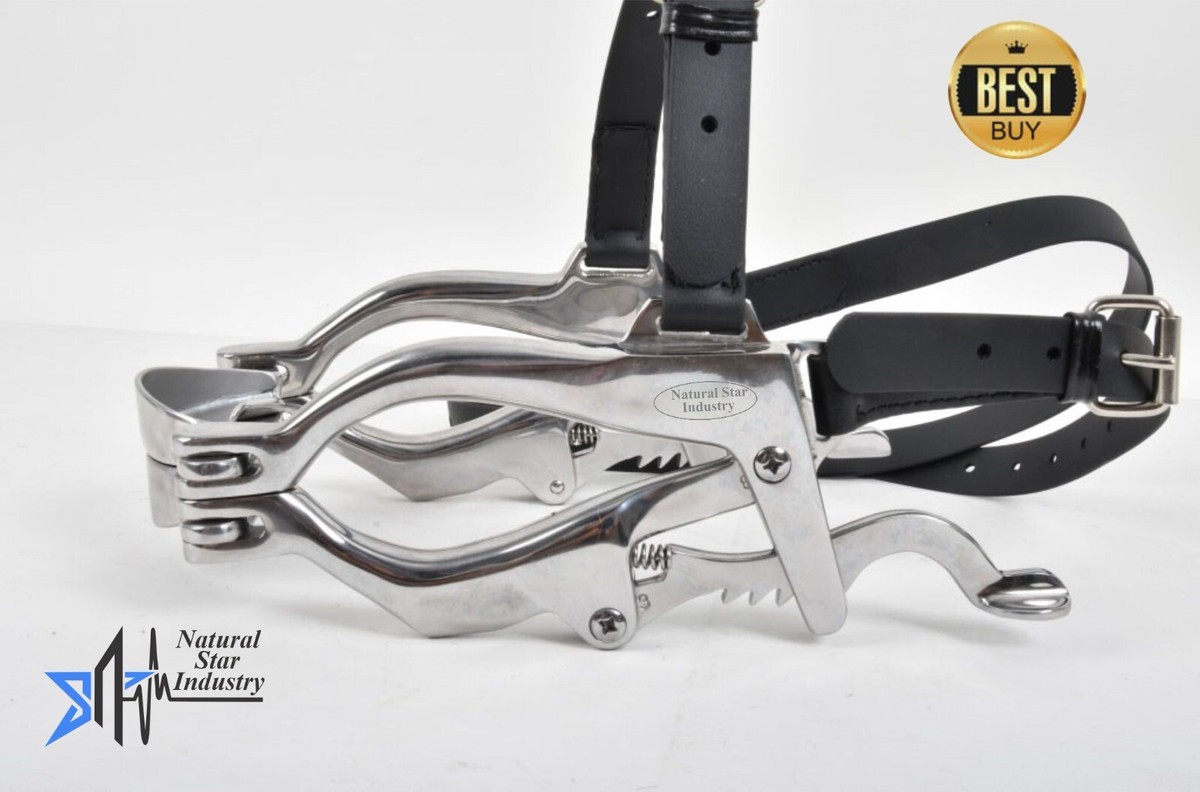 McPherson Pferde-Maulsperre Aus Edelstahl & Leder – Tierarzthandling, Equine Dental Speculum Für Pferdezahnbehandlung