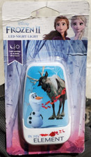  NEW Disney Olaf White LED Night Light Frozen II In My Element Auto on/off