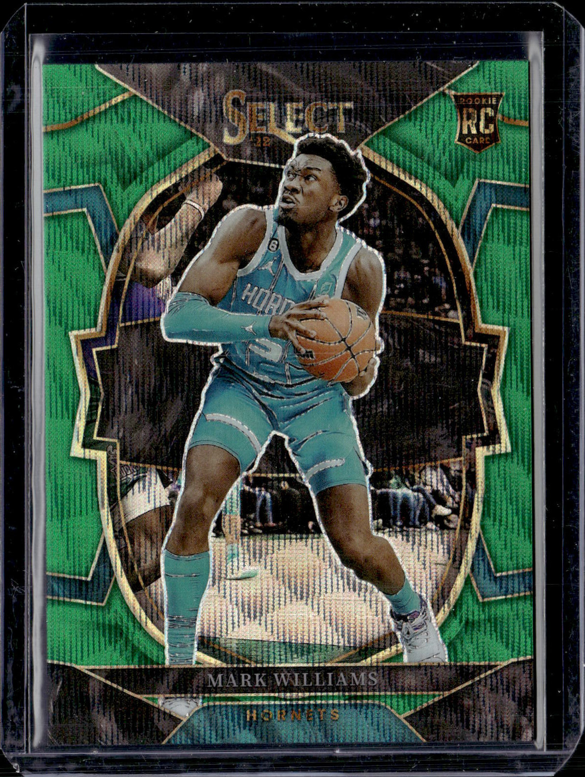 2022-23 Panini Select #93 Mark Williams Rookie Green Wave /50 Hornets NM-MINT++