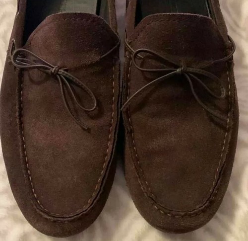 Coach Mens Loafers (Brown Suede Driving 