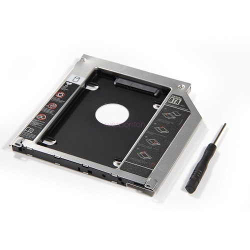 9.5mm For Apple Macbook Pro SATA 2nd HDD SSD Hard Drive Disk Caddy Optical Bay - Picture 1 of 7