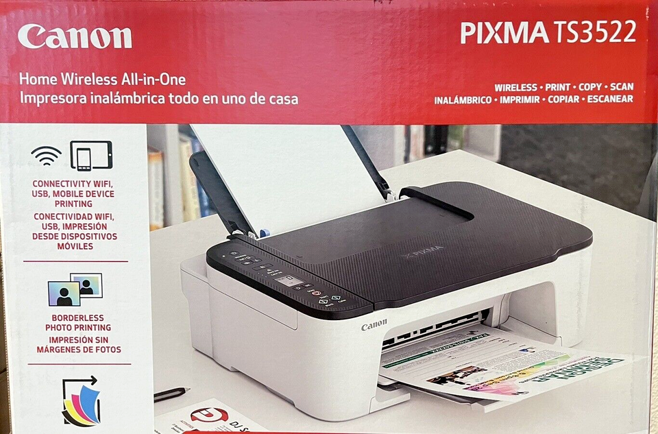 New Canon 3522(3520) All in one Wireless PrinterBluetooth PrintFree