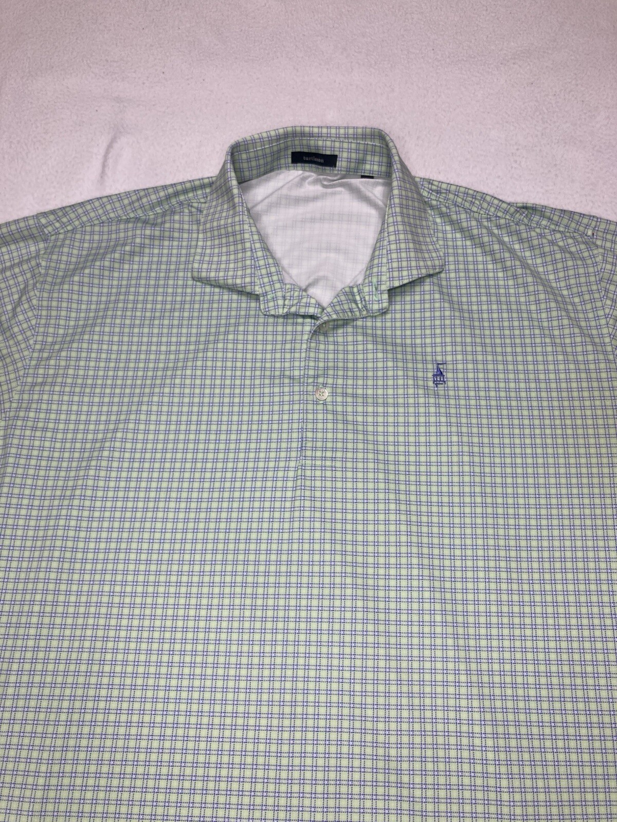 Turtleson Green Checked Performance Golf Casual P… - image 2