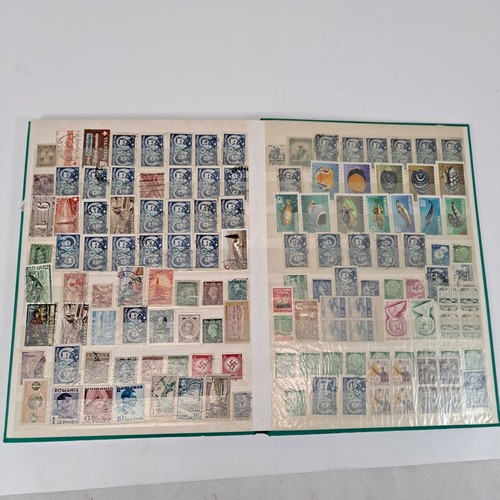 Vintage Stamp Book full of antique stamps many key countries 1940s etc