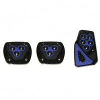 3Pcs Blau Fuß Pedale FüR Skoda Fabia Octavia Roomster Super Yeti Schnell