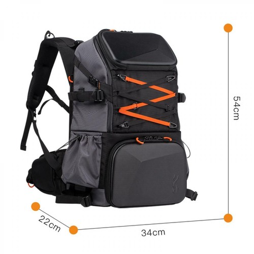 K&F concept camera backpack large waterproof for hiking DSLR with rain cover - Picture 2 of 11