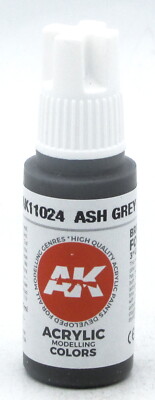 AK Interactive AK11024 Ash Grey [3rd Gen] (17ml Bottle) Acrylic Paint Standard