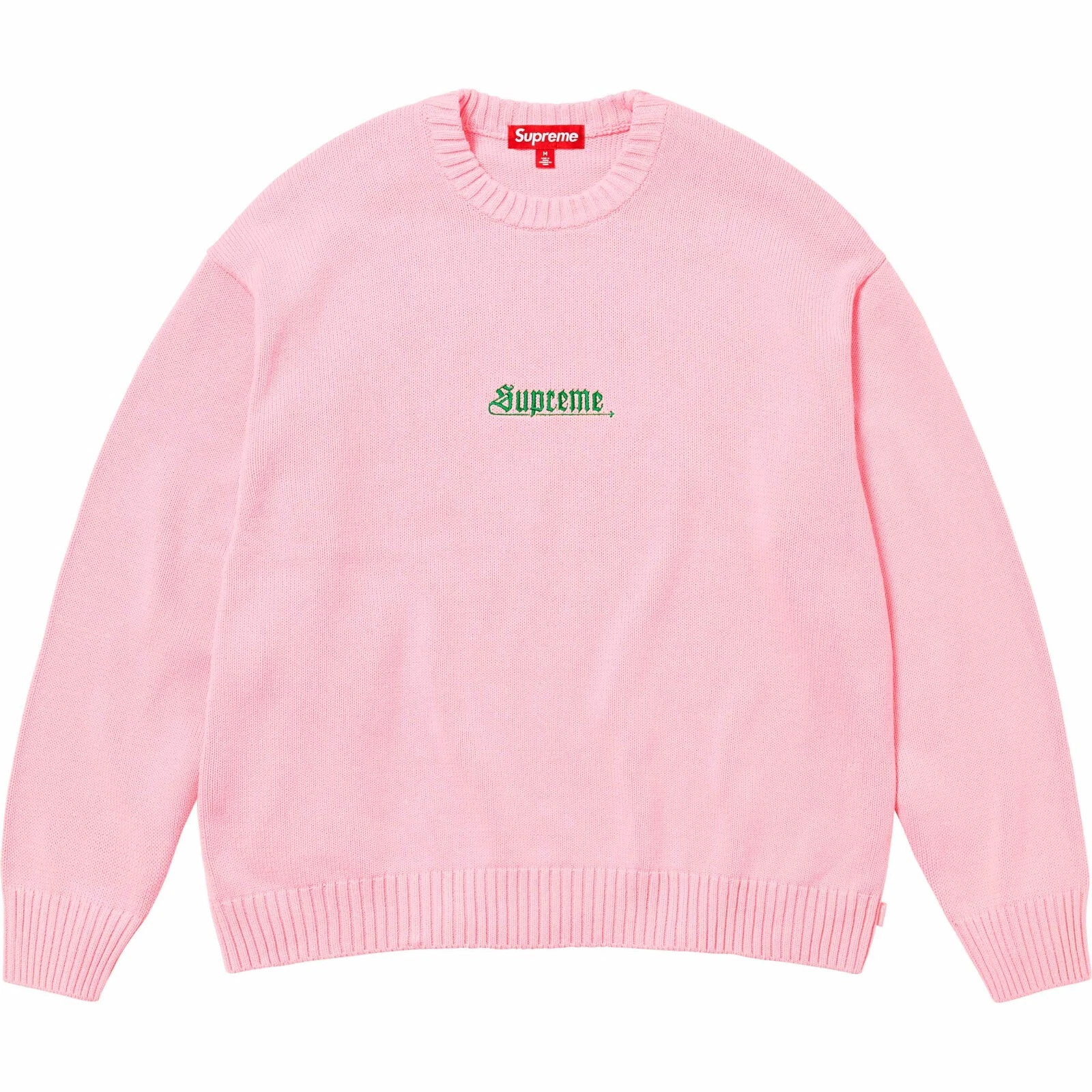 Pull anglais ancien Supreme   Rose   Taille L   SS24 neuf authentique