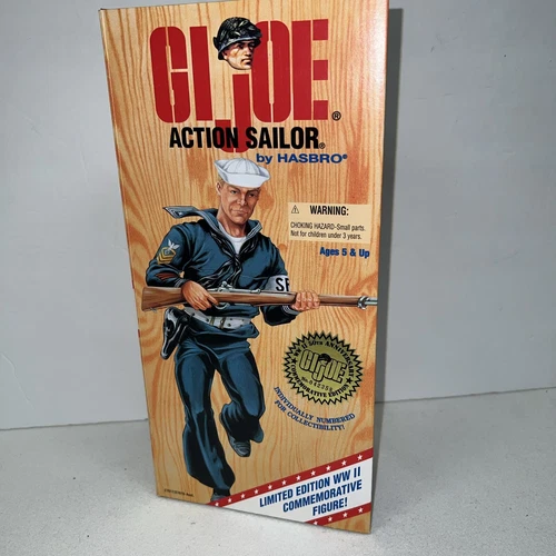 Gi Joe 1996 Hasbro Action Sailor WWII 50th 12 in Figure Limited Edition MISB