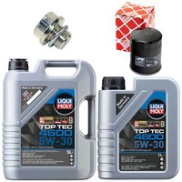 MotoröL Filter Set 4600 5W-30 Liqui Moly 6 Liter + Schraube FüR Mitsubishi Asx