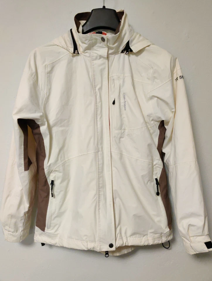 Linea Primero Wetter Jacke Unisex Beige Creme Weiß Winddicht Gr. 40 - Bild 4 von 4