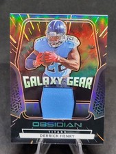 2020 Panini Obsidian Derrick Henry Galaxy Gear #GG1 /75 Patch Titans Ravens 