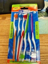 TOOTHBRUSHES 6 PCS IN PACK SOFT NEW IN PACK