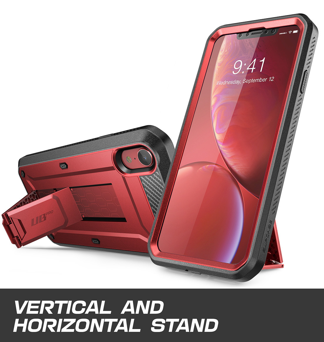 For iPhone XR Case SUPCASE UBPRO Full-Body Rugged Holster Cover+