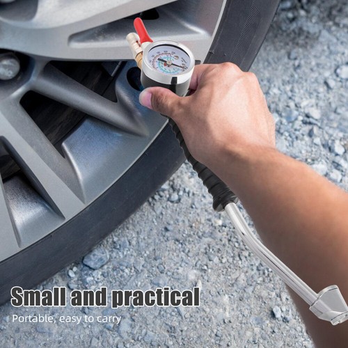 Tire Inflator Bicycle Air Nozzle Inflation Adapter Pressure Gauge - Imagen 10 de 12