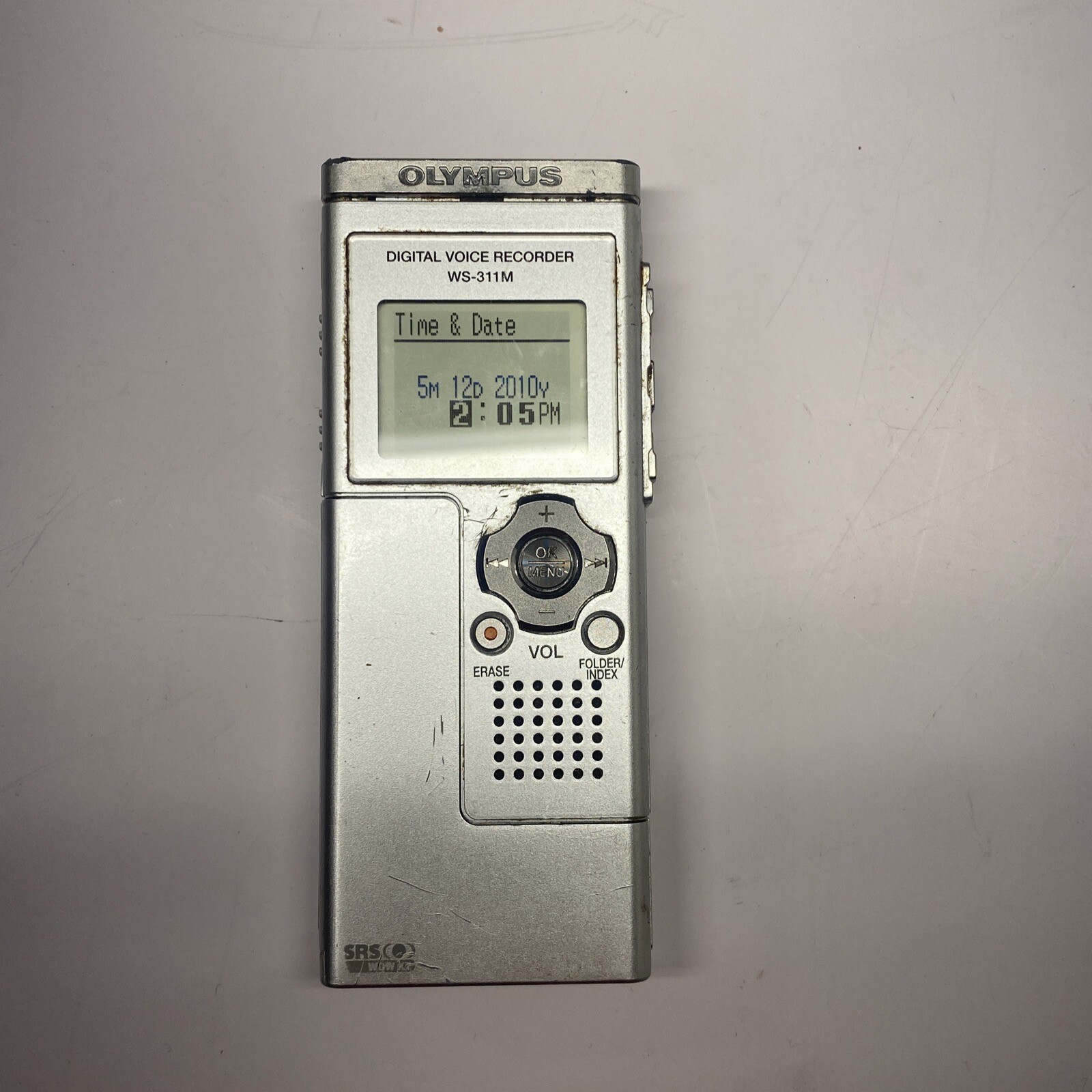 OLYMPUS WS311M Digital Voice Recorder SILVER PreOwned Tested Working