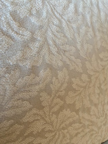 Tela de tapicería de oruga con estampado de hoja beige por yarda (R614-RK16) - Imagen 2 de 3