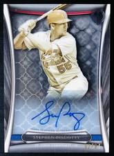 2018 Stephen Piscotty /97 ON CARD AUTO SHADOWBOX ICONIC PERSPECTIVES Tribute