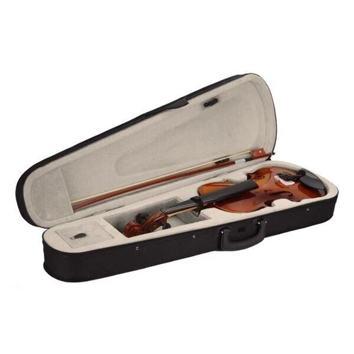 New Violins 4/4 Acoustic Finish w/Hard Case, Bow, Rosin for beginners, Natural - Picture 5 of 11