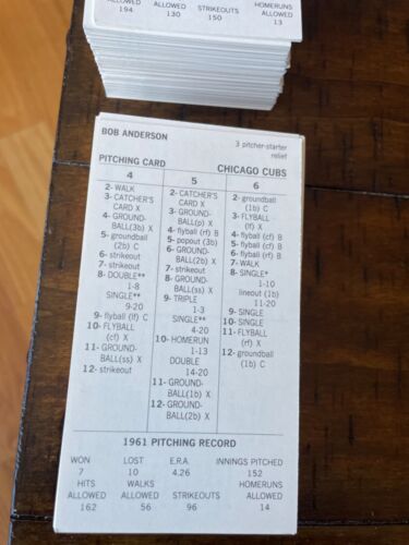 1961 Strat - O- Matic Baseball Card Set - Picture 4 of 9