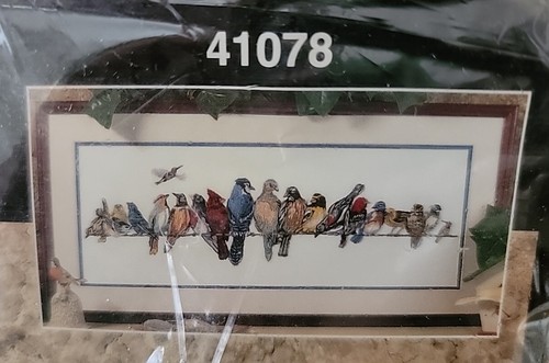 Vintage Bucilla Chorus Line Crewel Embroidery Kit #41078 Cross Stitch 22x8 Birds - Picture 3 of 5