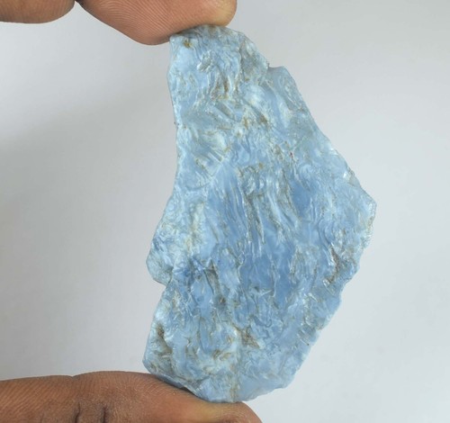 Pietra preziosa opale blu australiano naturale 101,65 ct/61 mm affare anniversario grezzo - Foto 7 di 7