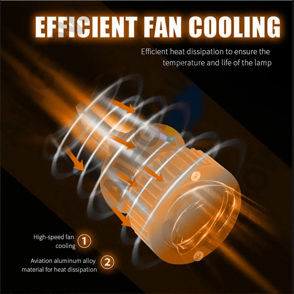 For Nissan Kicks 2018-2021 6x Combo LED Headlight Hi/Lo Beam Fog Light Bulbs - Image 3 of 4