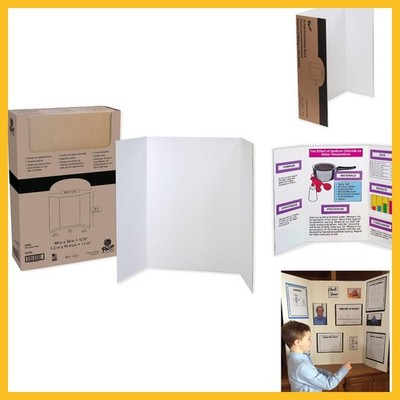 PAC3763 - Pacon Spotlight White Headers Corrugated Presentation Board