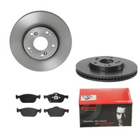 Brembo Bremsscheiben Coated Ø280Mm + BremsbelÄGe Vorne FÜR Honda Civic 9 FK