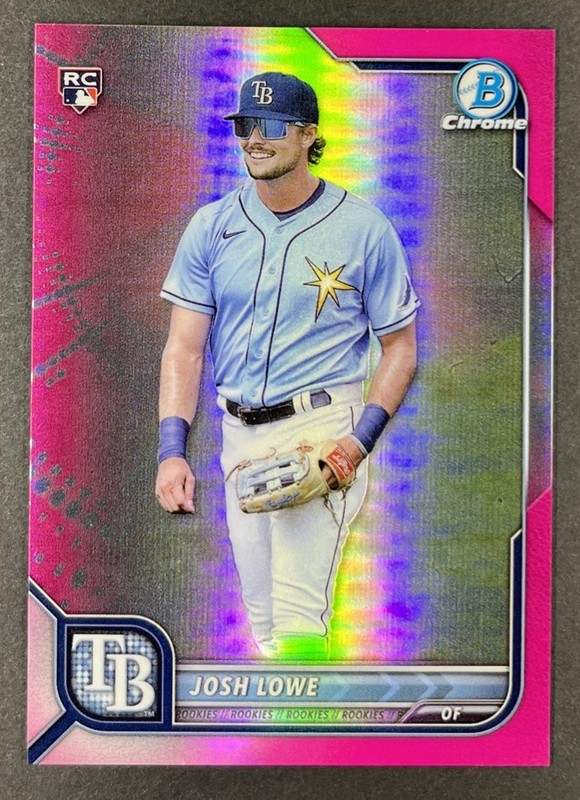 2022 Bowman Chrome - Josh Lowe Pink Refractor /299 (RC)