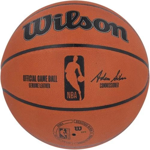 Joe Dumars Detroit Pistons Autografiado Wilson Juego Oficial Baloncesto Foto 3 de 3