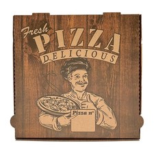 Pizzakartons aus brauner Wellpappe – 1000 Stück