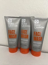 3Pk Duke Cannon Face Wash Energizing Daily Face Cleanser 6 Fl Oz Ea New & Sealed